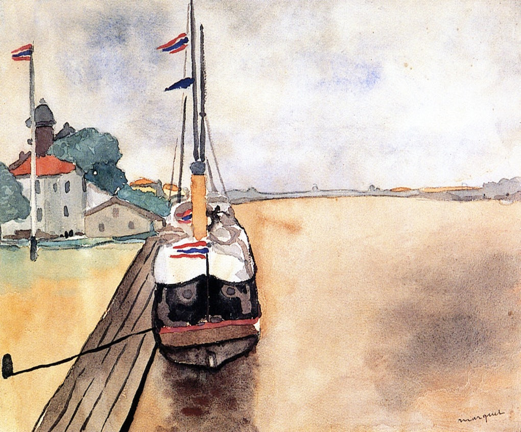 Boat at Sulina, Romania by Albert Marquet,16x12(A3) Poster