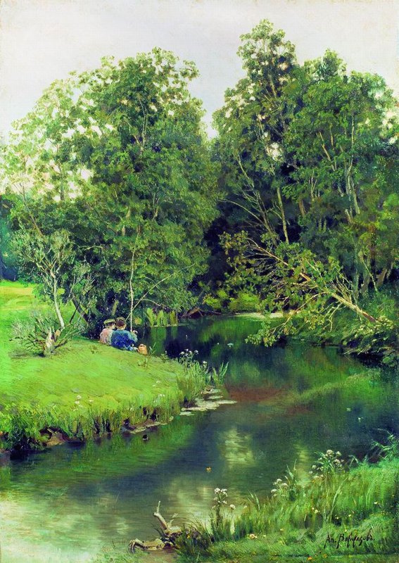Anglers by Apollinari Vasnetsov,A3(16x12")Poster