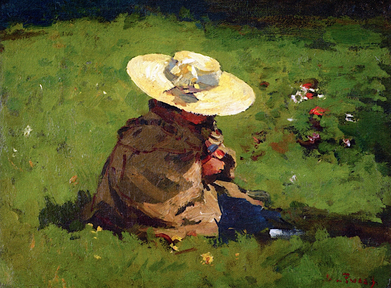 e Daughter of the Artist with a Straw Hat by Willem de Zwart,A3(16x12")Poster