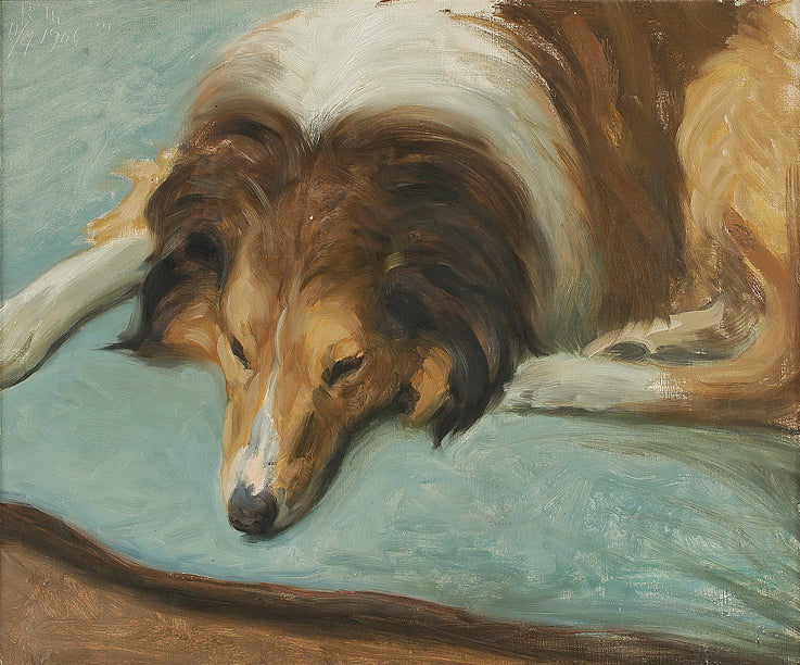 The Artist's Dog by Robert Thegerstrom,A3(16x12")Poster