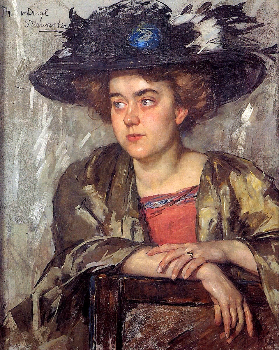 Lady Wit, vintage artwork by Therèse Schwartze, 12x8" (A4) Poster