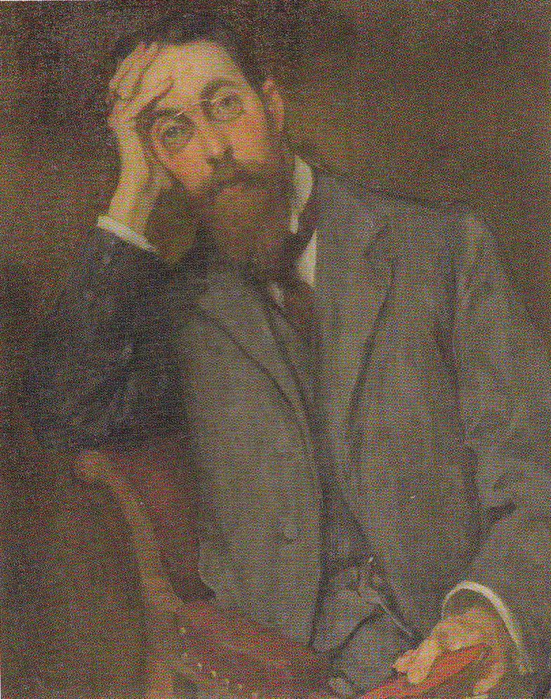 Portrait of Dutch Writer Herman Robbers by Jacobus van Looy,A3(16x12")Poster