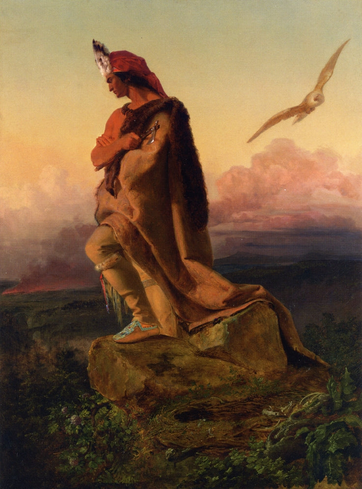 The Last of the Mohicans, vintage artwork by Emanuel Gottlieb Leutze, A3 (16x12") Poster Print
