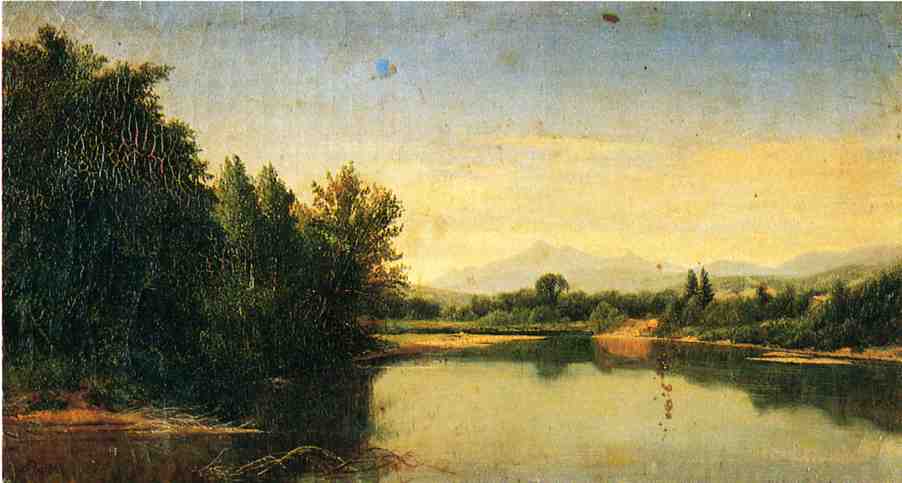 Eastern Mountain Lake, vintage artwork by John Frederick Kensett, A3 (16x12") Poster Print