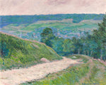 View of Canteleu from a hill, vintage artwork by Blanche Hoschede-Monet, 12x8" (A4) Poster