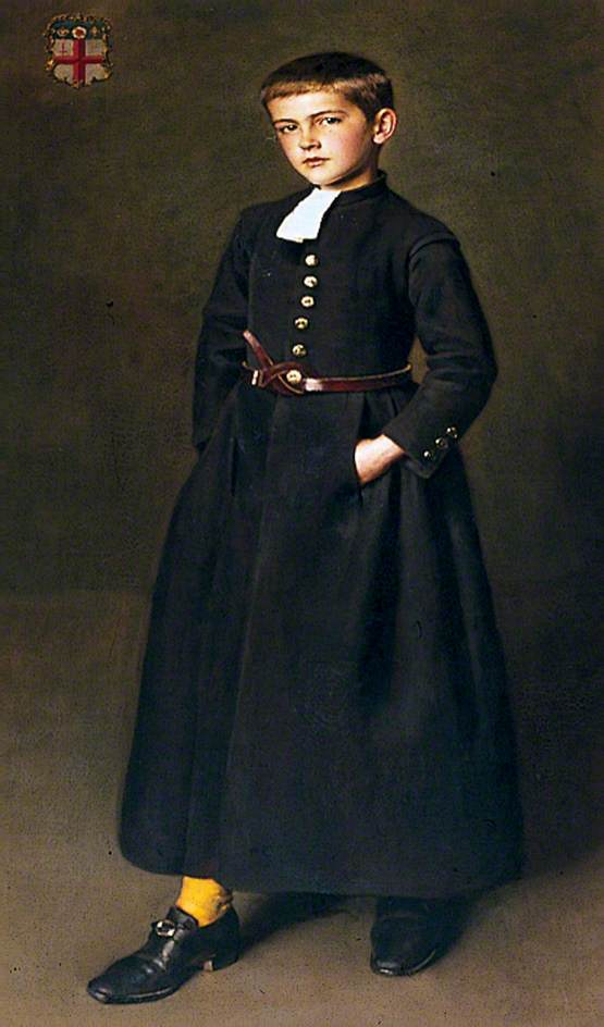 Edward Logsdail as a Christ's Hospital Scholar, vintage artwork by William Logsdail, 12x8" (A4) Poster