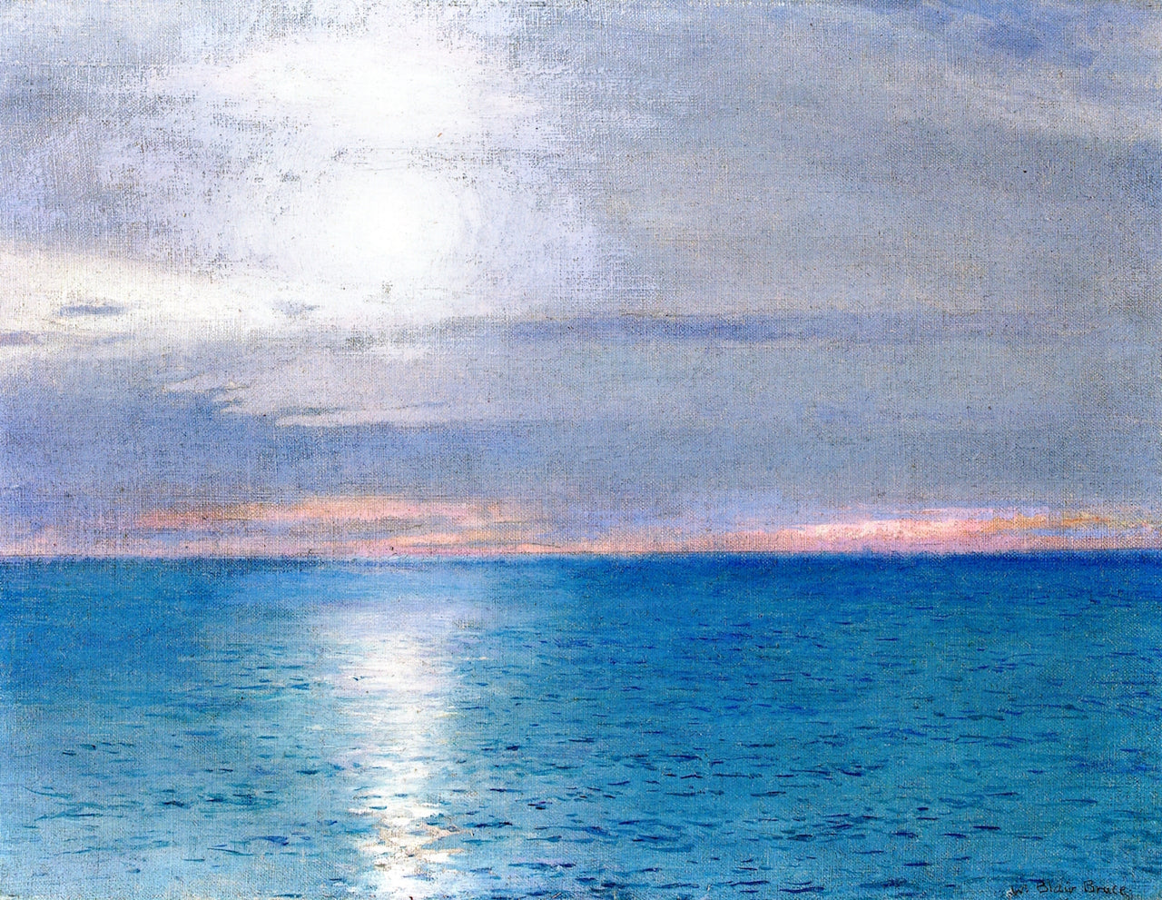 Moonlight on Sea by William Blair Bruce,A3(16x12")Poster