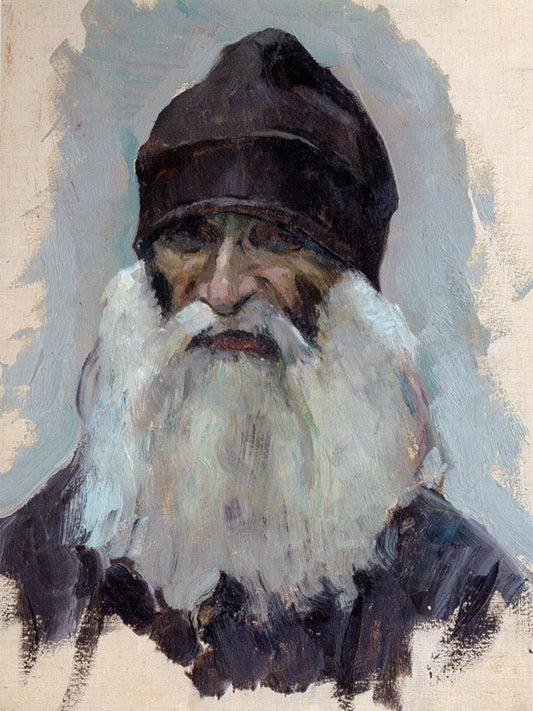 A Bearded Monk by Mikhail Vasilevich Nesterov,A3(16x12")Poster
