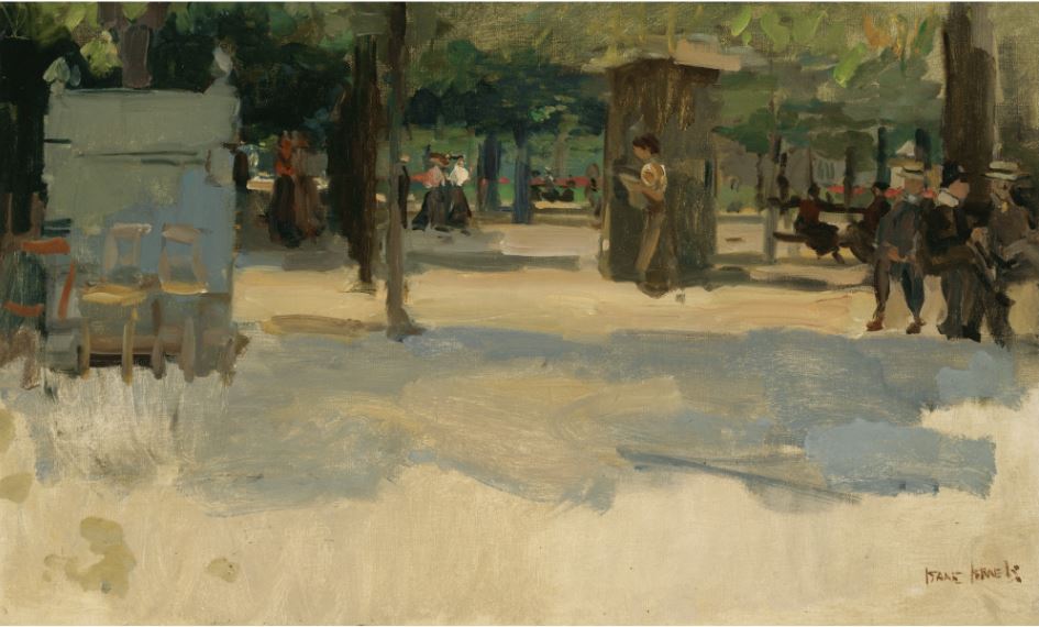  Parisians At The Tuilieries On A Sunny Day by Isaac Israels,A3(16x12")Poster