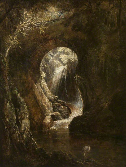 Roughtin Brig, Parish of Iron-Gray, near Dumfries, vintage artwork by Thomas Miles Richardson, Sr., 12x8" (A4) Poster