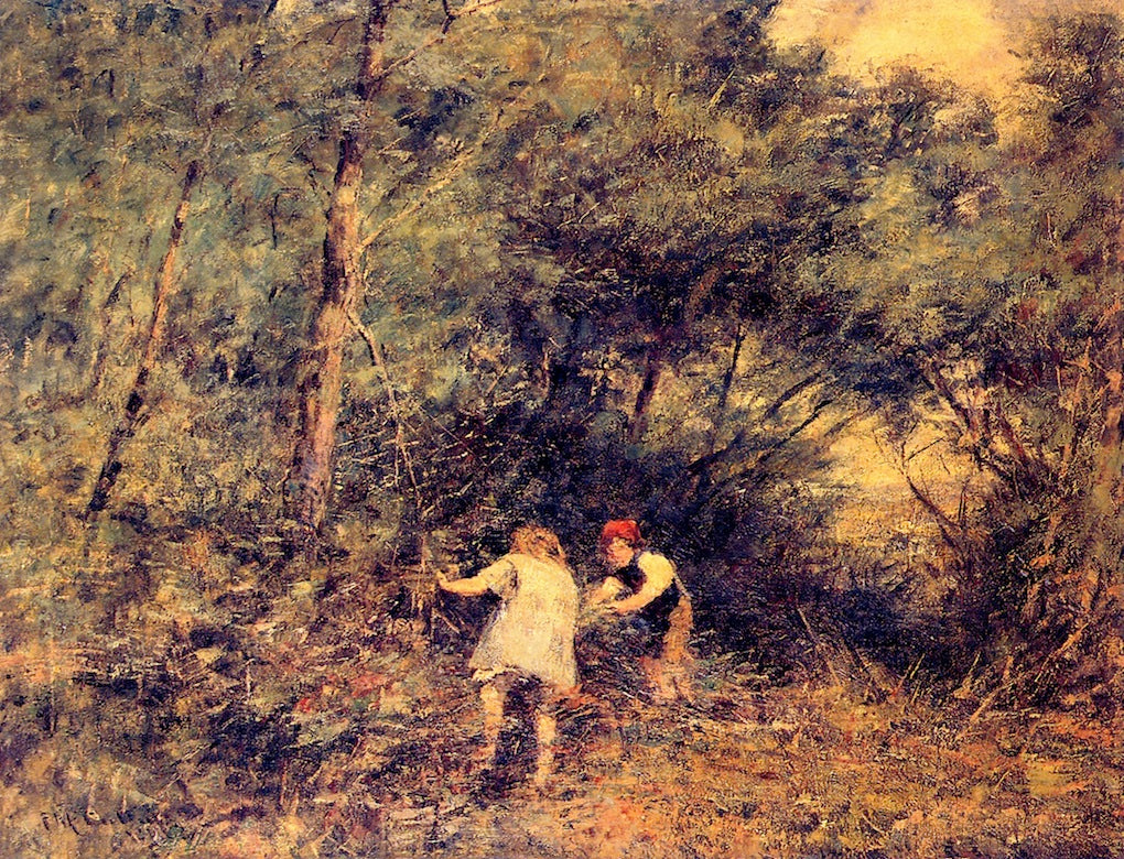 The Rabbit Burrow by Frederick McCubbin,A3(16x12")Poster