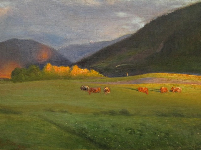 View from Vavga, vintage artwork by Halfdan Egedius, 12x8" (A4) Poster