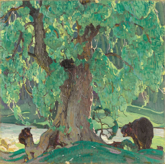 Summer Silhouette, vintage artwork by William Herbert Dunton, 12x8" (A4) Poster