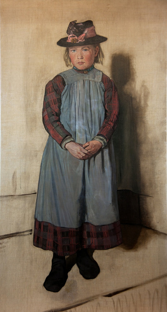 Standing Girl, vintage artwork by Martinus van Regteren Altena, 12x8" (A4) Poster