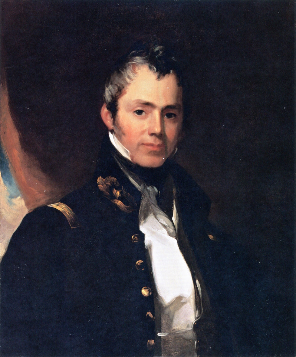 General Sylvanus Thayer, vintage artwork by Thomas Sully, 12x8" (A4) Poster