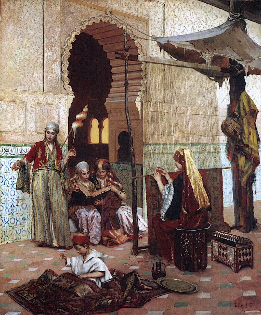 Occupations of the Seraglio by Rudolf Ernst,A3(16x12")Poster