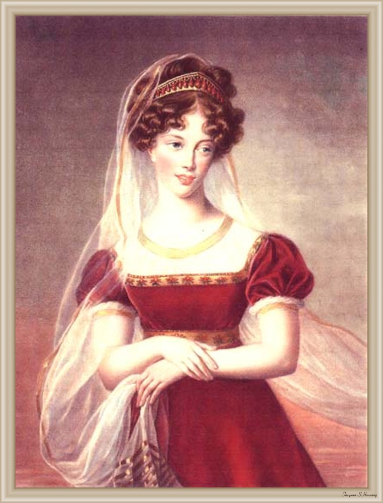 La Duchesse de Berry, vintage artwork by Élisabeth Vigee-Lebrun, 12x8" (A4) Poster