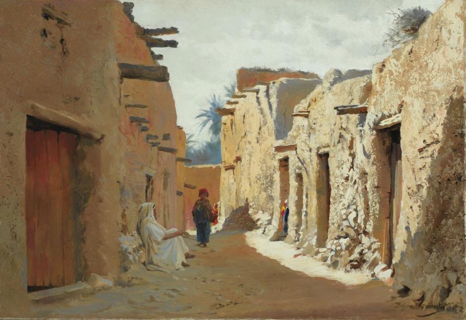 Rue d'El Kantara, Algerie by Eugene-Alexis Girardet,A3(16x12")Poster