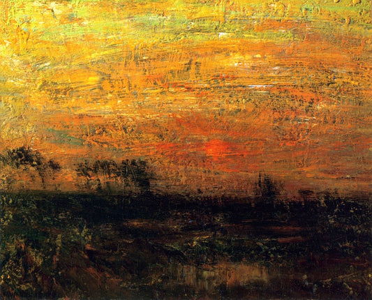 Sunset Trees, vintage artwork by Charles Warren Eaton, 12x8" (A4) Poster