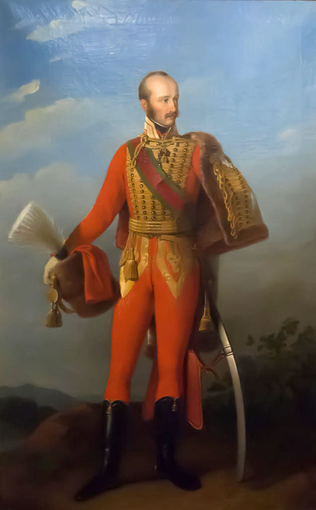 Portrait of Archduke Joseph, Palatine of Hungary, vintage artwork by Johann Peter Krafft, 12x8" (A4) Poster
