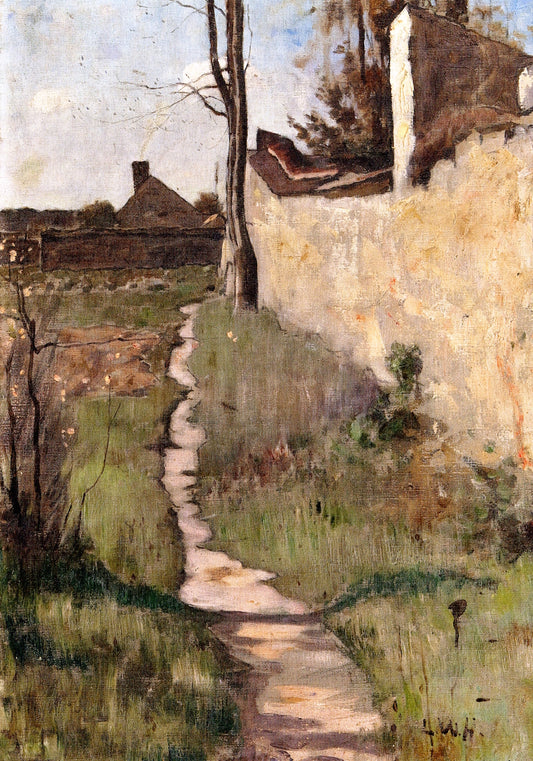 A Corner in Barbizon, vintage artwork by Louis Welden Hawkins, 12x8" (A4) Poster