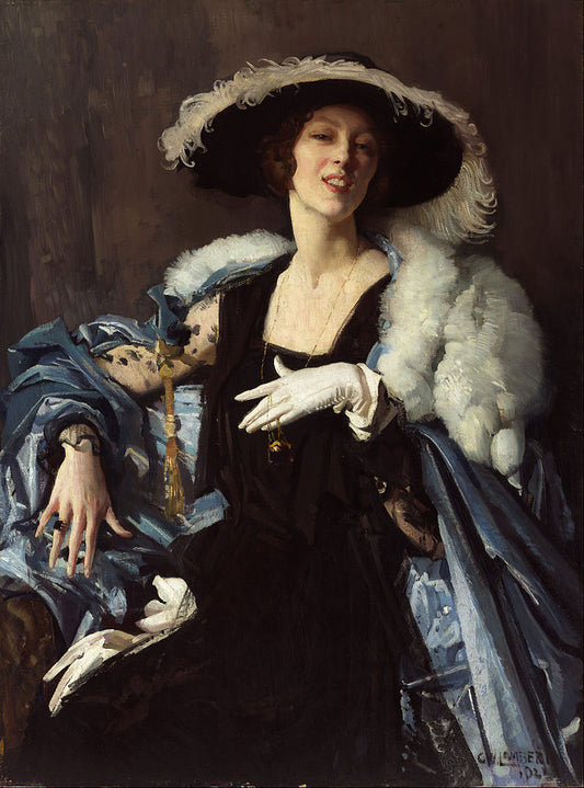 The White Glove, vintage artwork by George W. Lambert, 12x8" (A4) Poster
