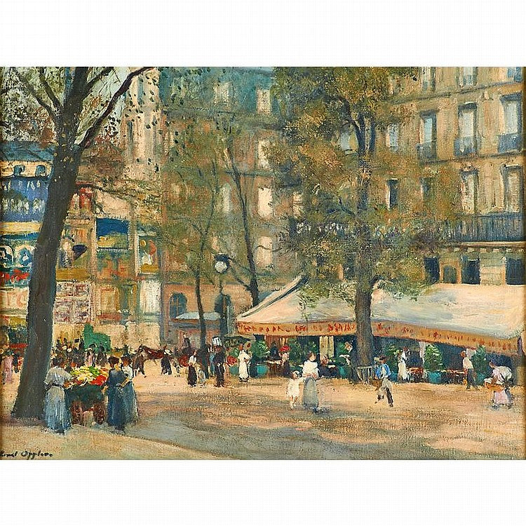 Marketplace by Ernst Oppler,A3(16x12")Poster