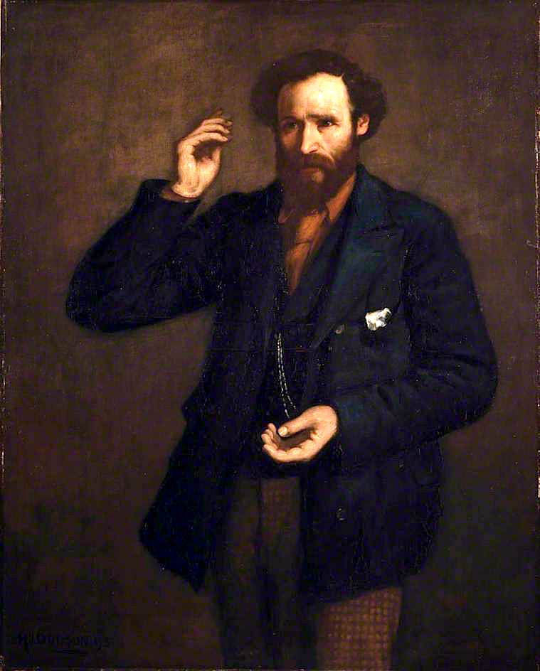 James Keir Hardie, vintage artwork by Henry John Dobson, 12x8" (A4) Poster