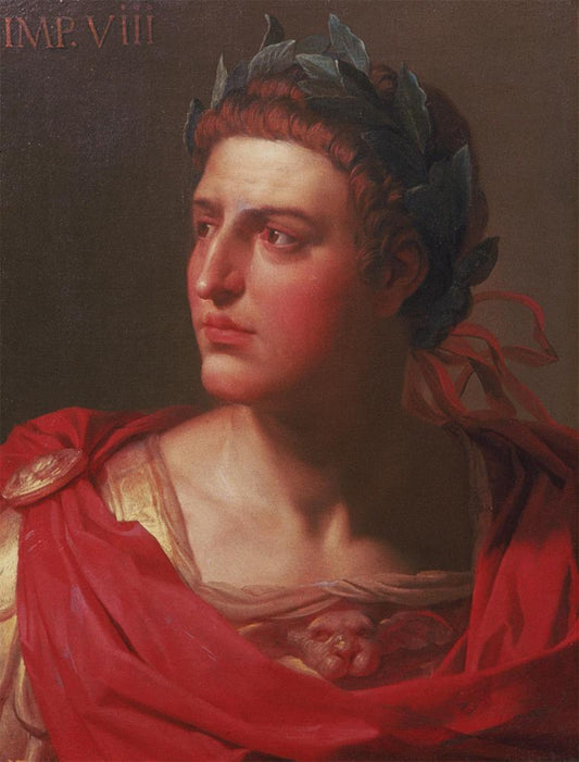 Portrait of Emperor Otho, vintage artwork by Gerard van Honthorst, 12x8" (A4) Poster