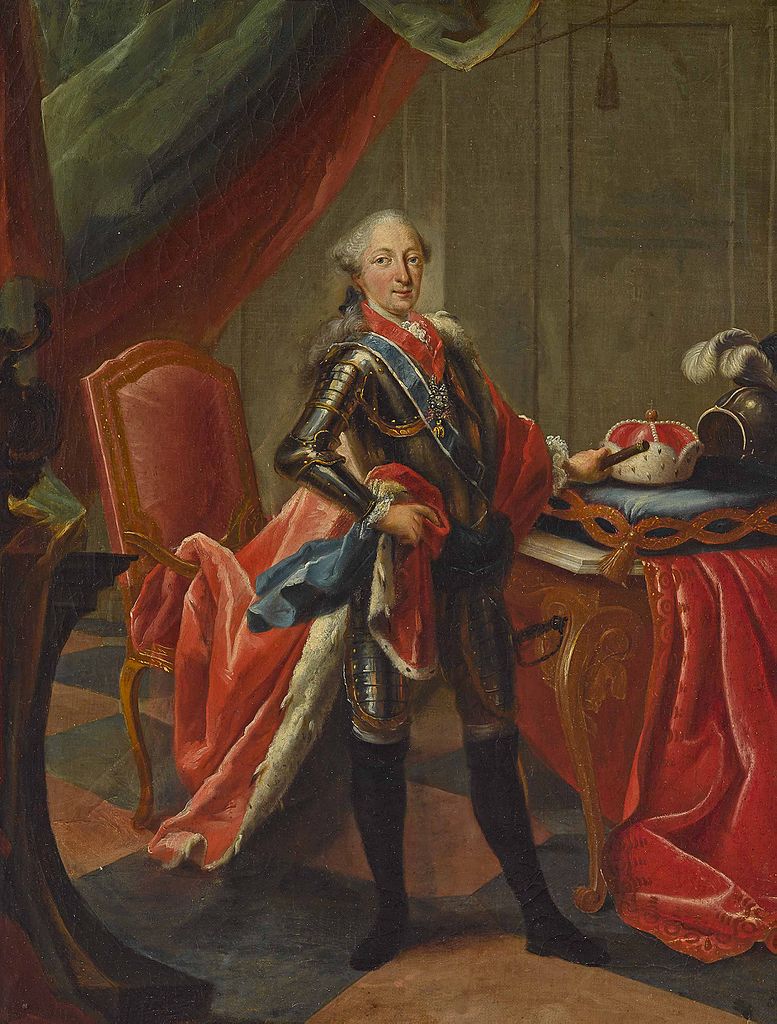Kurfürst Maximilian III. Joseph von Bayern, vintage artwork by Peter Jacob Horemans, 12x8" (A4) Poster