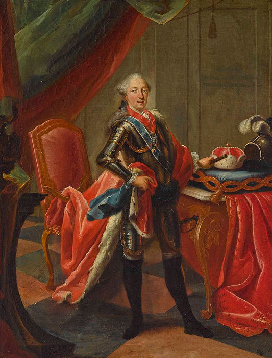 Kurfürst Maximilian III. Joseph von Bayern, vintage artwork by Peter Jacob Horemans, 12x8" (A4) Poster