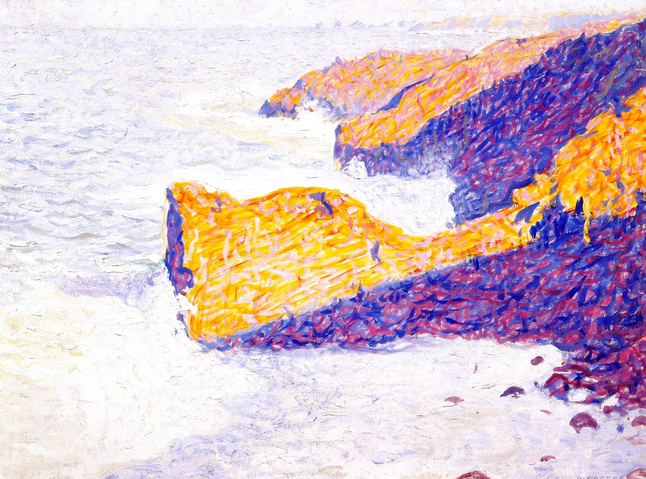 Cliffs and Sea, Azores by Edwin Ambrose Webster,A3(16x12")Poster