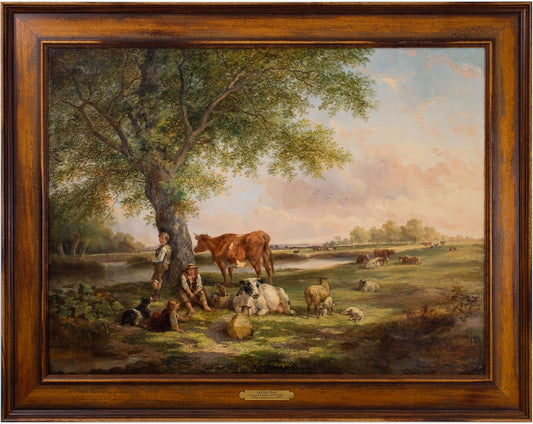 Idyllic Day, vintage artwork by Edmund Aylburton Willis, A3 (16x12") Poster Print