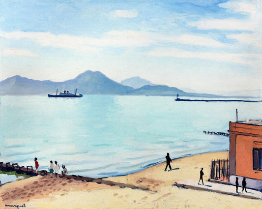 Boarding, vintage artwork by Albert Marquet, 12x8" (A4) Poster