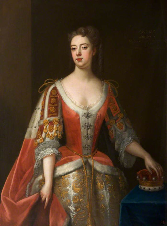 Bridget Domville (d.1750), Daughter of Sir Thomas Domville, vintage artwork by Attributed to Enoch Seeman the Younger, 12x8" (A4) Poster