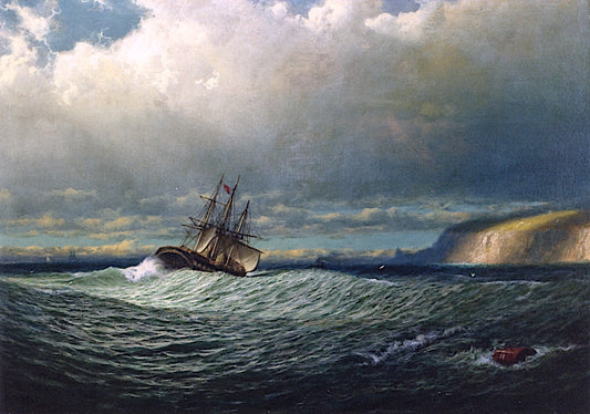 Sunlight on the Coast, vintage artwork by James Fairman, 12x8" (A4) Poster