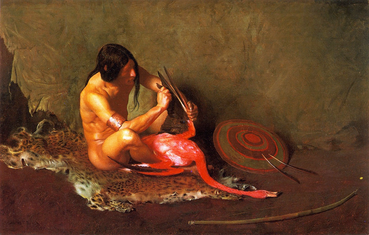 The Shield Maker by George de Forest Brush,A3(16x12")Poster