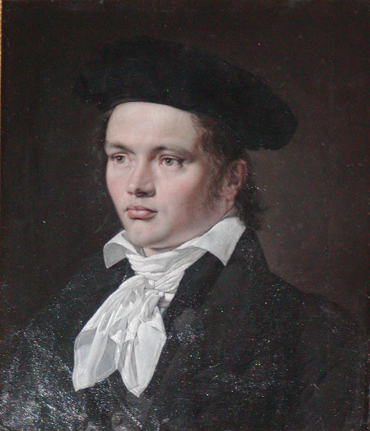 Sculptor H. E. Freund, vintage artwork by Christian Albrecht Jensen, 12x8" (A4) Poster