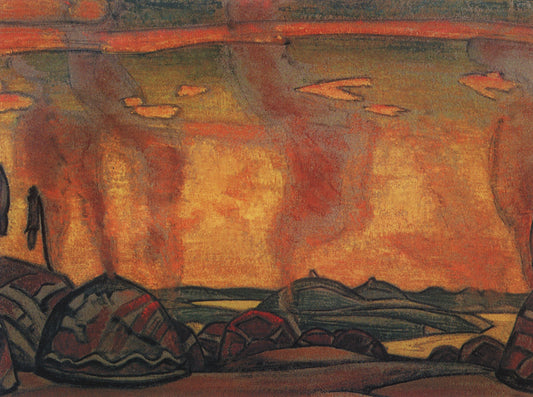 The Cuman Camp by Nicholas Roerich,16x12(A3) Poster