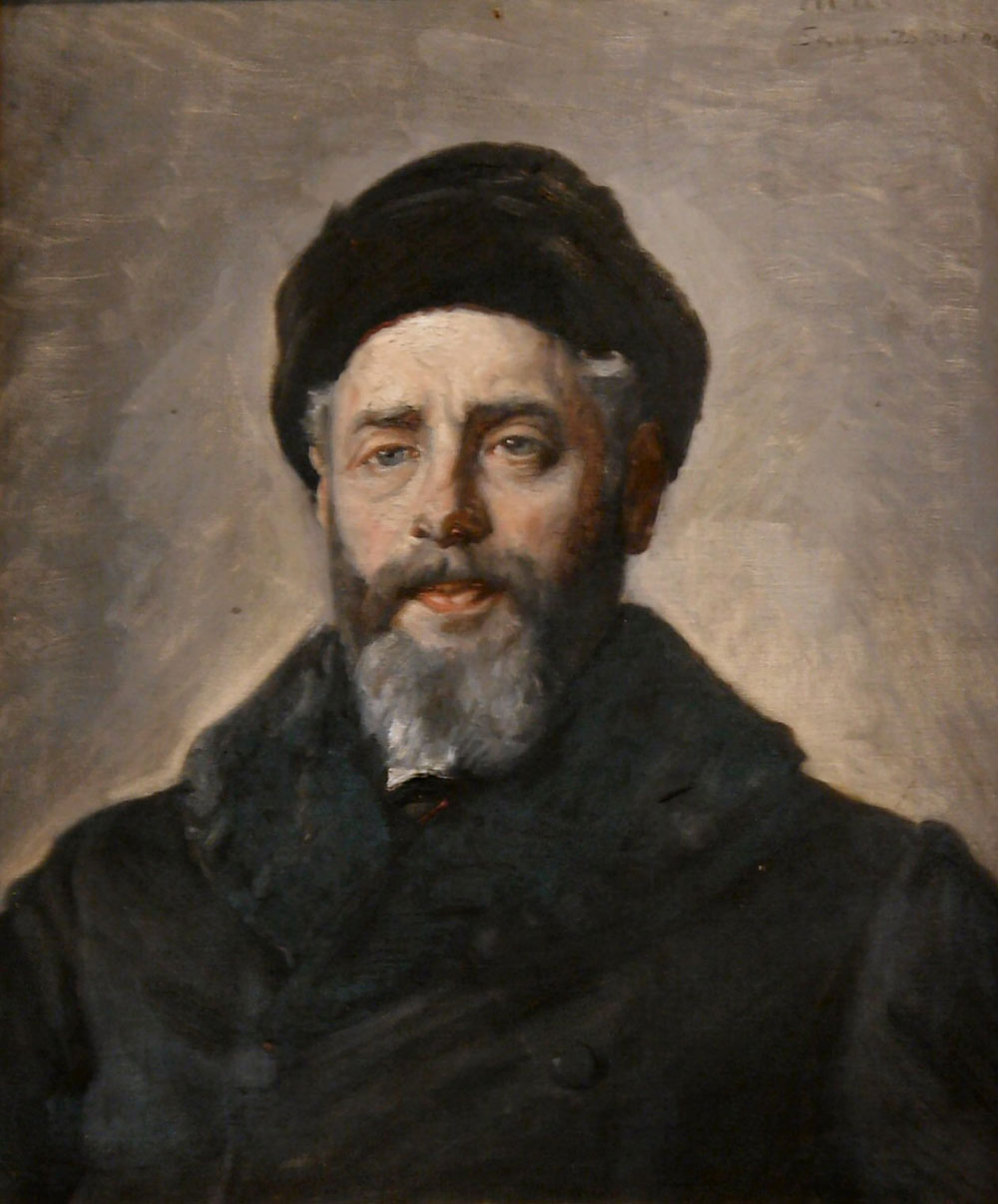 Henrik Pontoppidan, vintage artwork by Michael Peter Ancher, 12x8" (A4) Poster