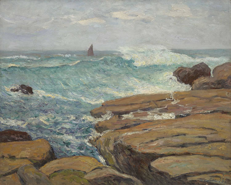 The Breaking Wave, Saint-Guenole, Penmarch by Maxime Maufra,A3(16x12")Poster