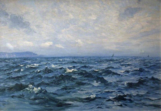 The Race of Alderney, vintage artwork by Henry Moore, 12x8" (A4) Poster