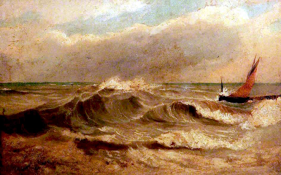 Near the Coast, vintage artwork by Miles Edmund Cotman, A3 (16x12") Poster Print