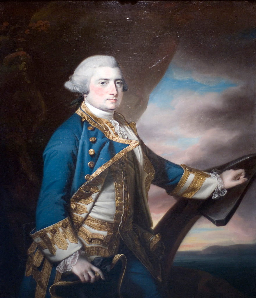 Admiral Harry Paulet, Sixth Duke of Bolton, vintage artwork by Francis Cotes, R.A., 12x8" (A4) Poster