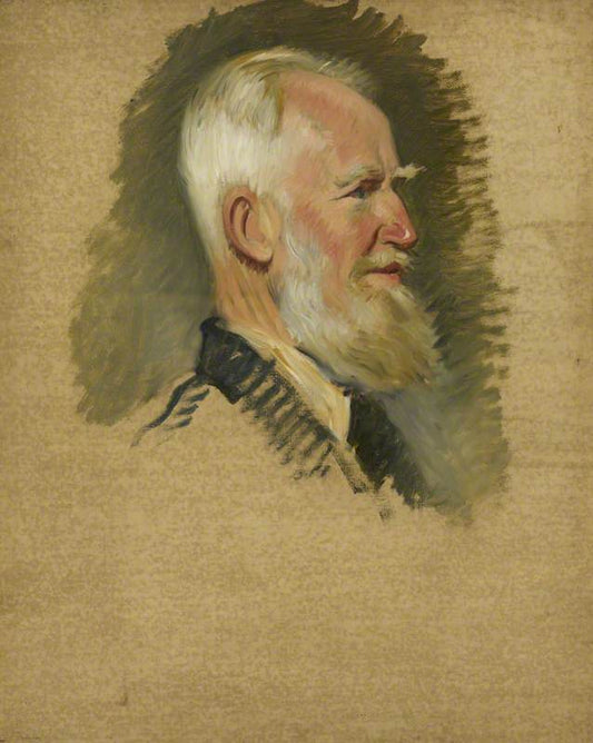 George Bernard Shaw, vintage artwork by Sir William Rothenstein, 12x8" (A4) Poster