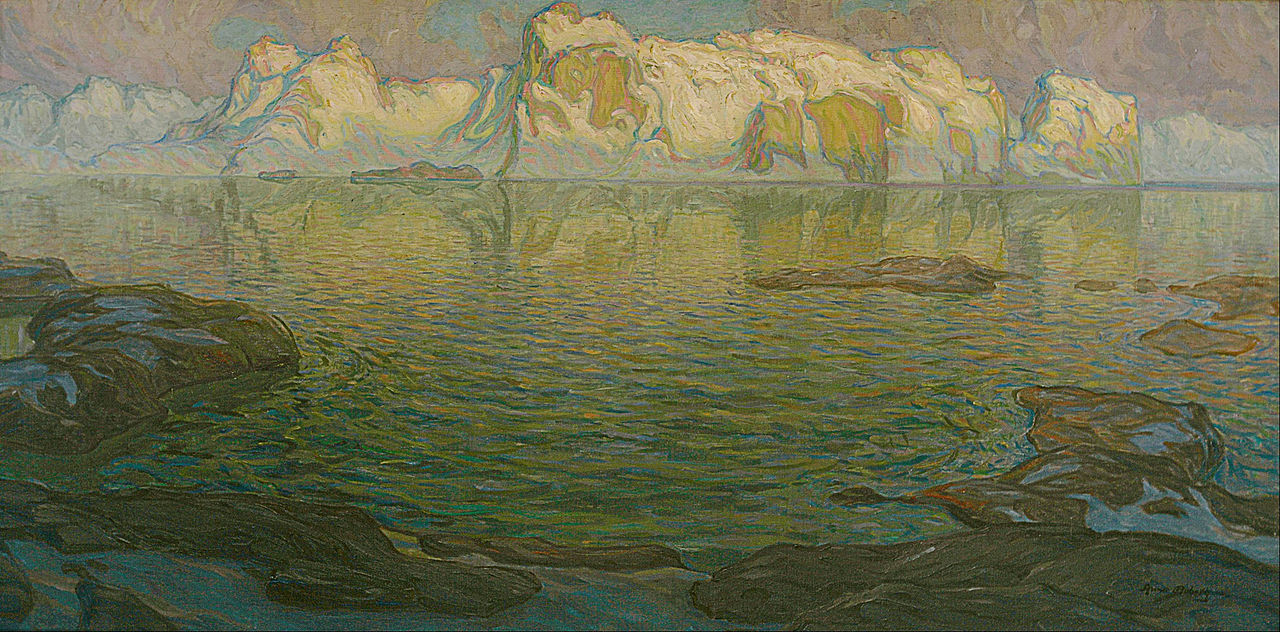 Silent Evening - Scene from Lofoten by Anna Boberg,A3(16x12")Poster
