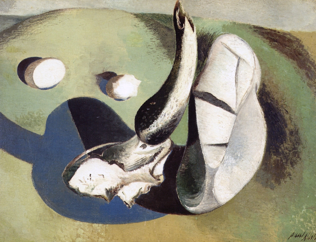 Landscape of Bleached Objects, vintage artwork by Paul Nash, 12x8" (A4) Poster