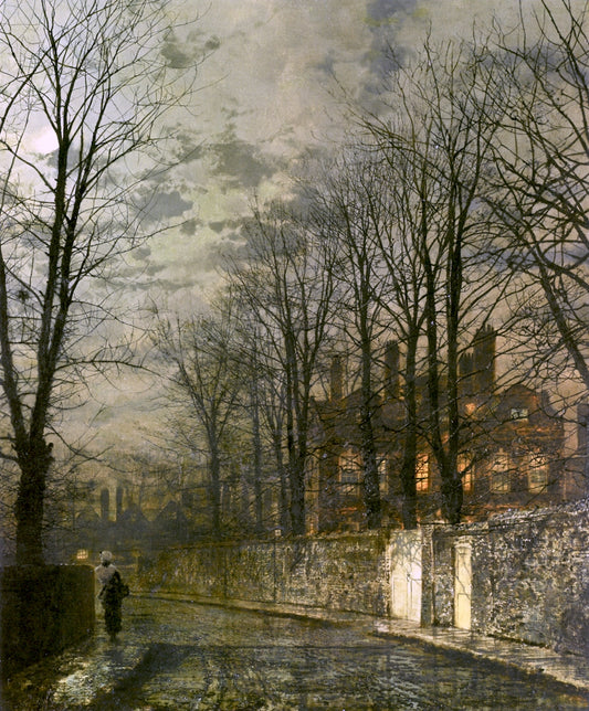 Heaven's Lamp, vintage artwork by John Atkinson Grimshaw, 12x8" (A4) Poster