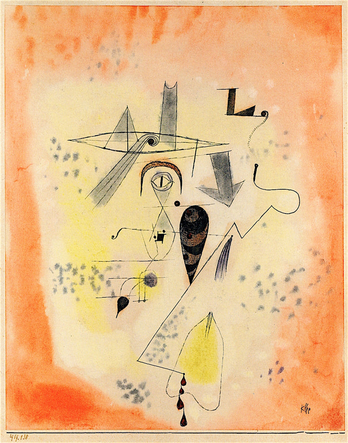 Angler Memory of L. by Paul Klee,16x12(A3) Poster