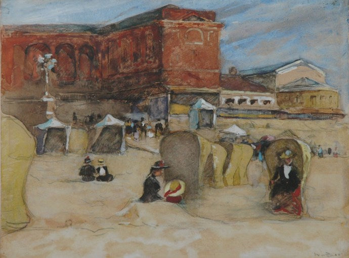 Beach in Scheveningen by Willem de Zwart,A3(16x12")Poster
